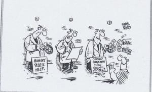 Crowdfunding Cartoon